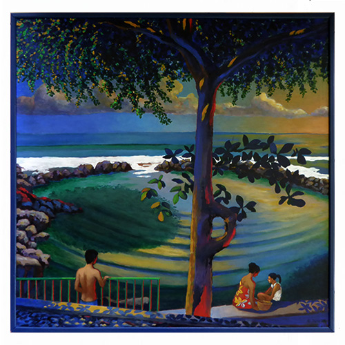 Dérives du bassin de Manapany, peintures, Alain Ducros