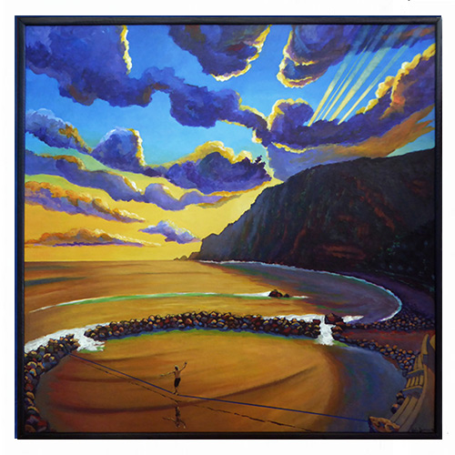 Dérives du bassin de Manapany, peintures, Alain Ducros