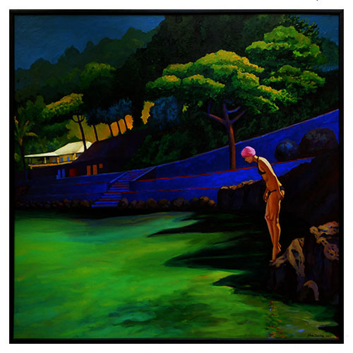 Dérives du bassin de Manapany, peintures, Alain Ducros