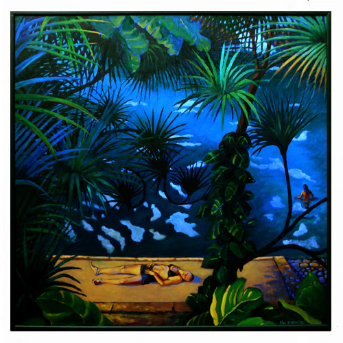 Dérives du bassin de Manapany, peintures, Alain Ducros