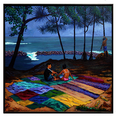 Dérives du bassin de Manapany, peintures, Alain Ducros