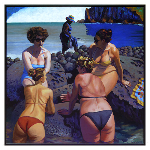 Dérives du bassin de Manapany, peintures, Alain Ducros