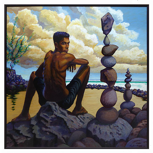 Dérives du bassin de Manapany, peintures, Alain Ducros
