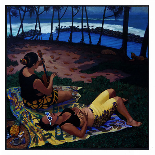 Dérives du bassin de Manapany, peintures, Alain Ducros