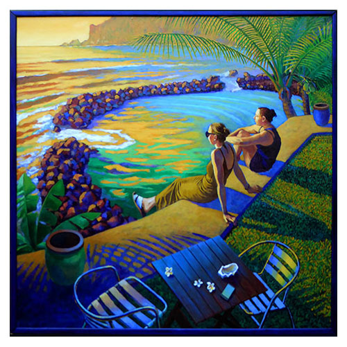 Dérives du bassin de Manapany, peintures, Alain Ducros