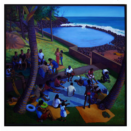 Dérives du bassin de Manapany, peintures, Alain Ducros