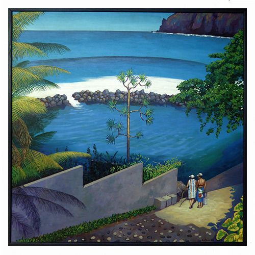 Dérives du bassin de Manapany, peintures, Alain Ducros