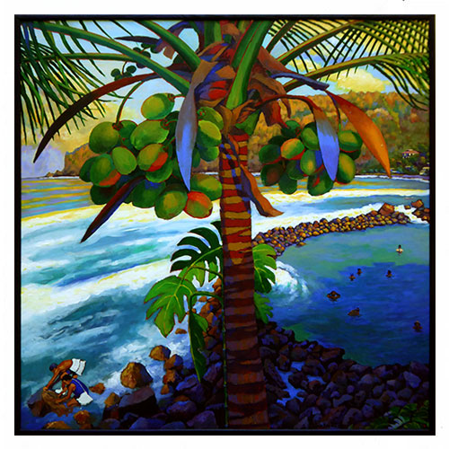 Dérives du bassin de Manapany, peintures, Alain Ducros