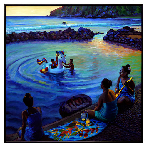 Dérives du bassin de Manapany, peintures, Alain Ducros