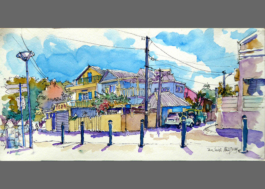 Terre-Sainte, croquis aquarellés  Alain Ducros