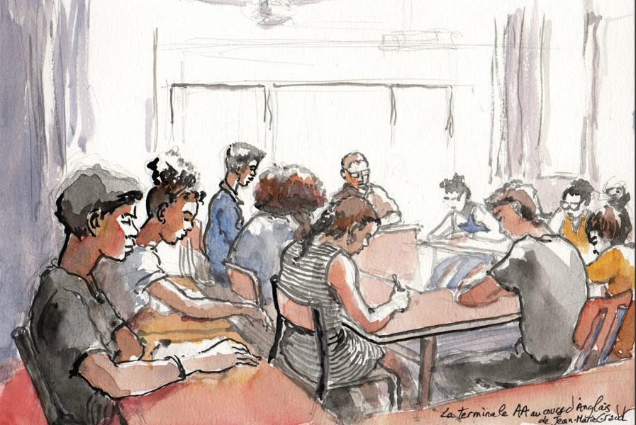 Voyage au lycée Ambroise Vollard, décembre 2015, Alain Ducros